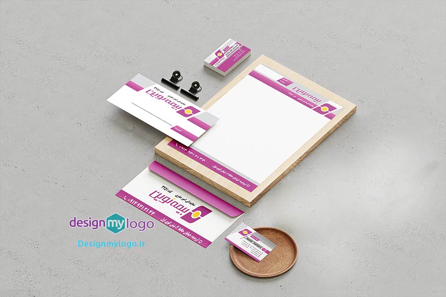 طراحی ست اداری بیمه نوین