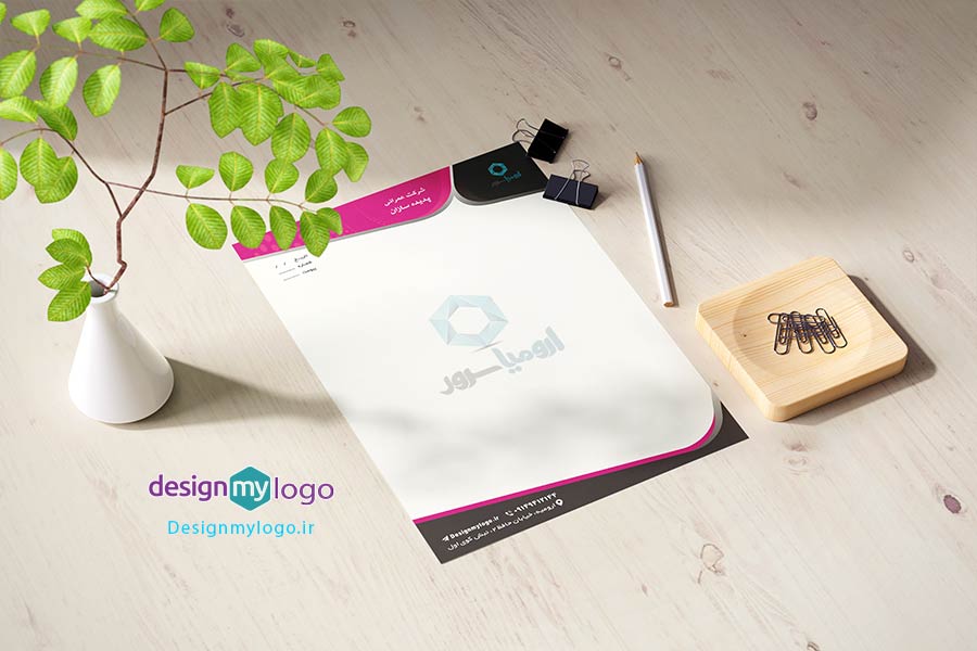 طراحی و چاپ سربرگ شرکت عمرانی پدیده سازان