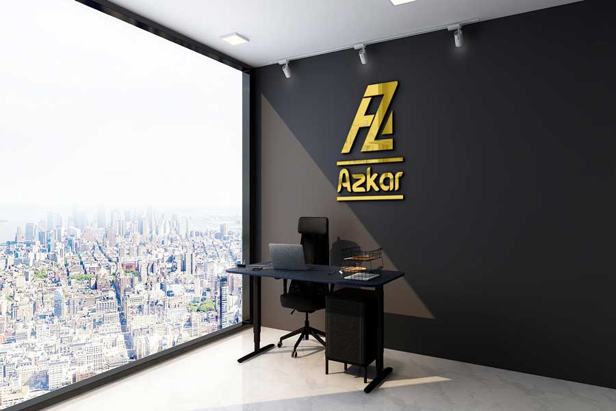 طراحی لوگو شرکت اذکار